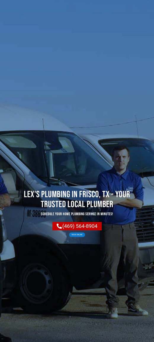 Lex's Plumbing 首页长截图